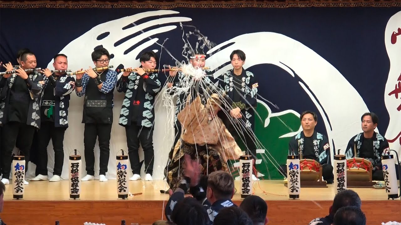 令和8年度・常磐会新年会　余興「周南支部・袋井支部」合同お囃子披露
