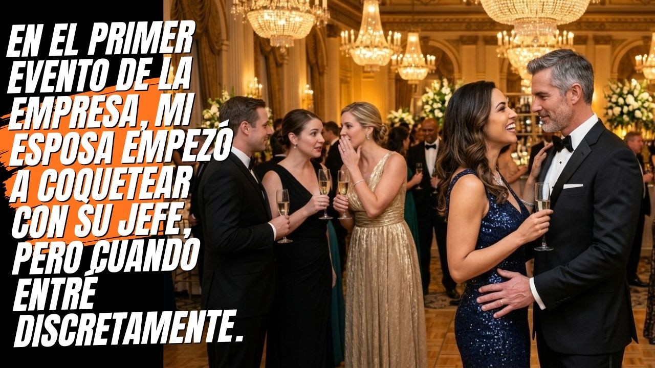 Mi esposa coqueteó con su jefe en la fiesta de la empresa, y entonces entré en silencio.