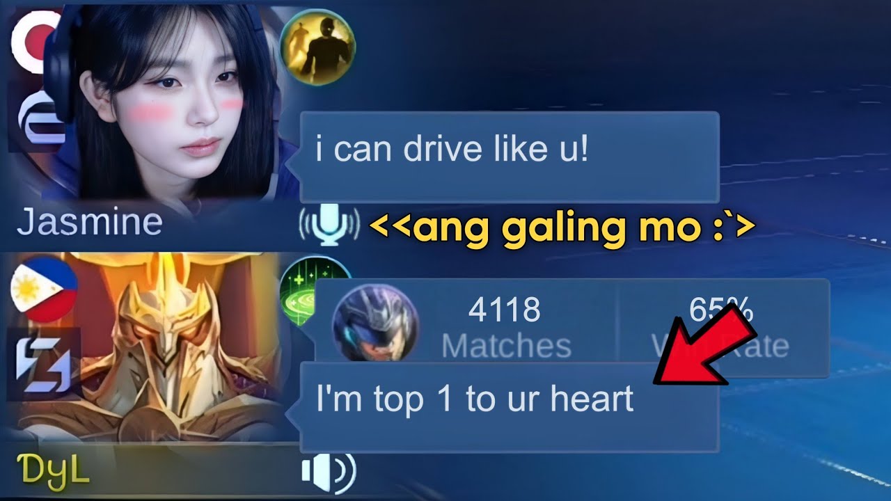 I MET THIS OPEN MIC GIRL IN RANKED GAME!! so i did this... - Mobile Legends