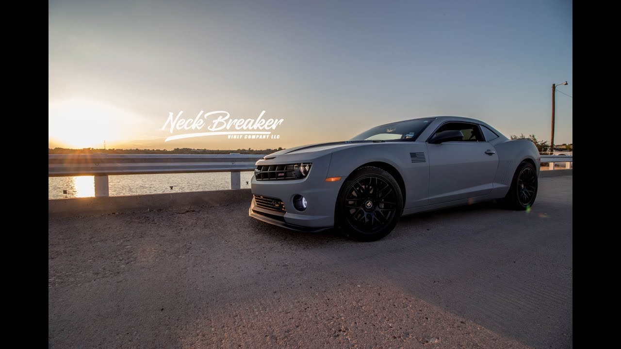 VINYL WRAP ON CAMARO! Neck Breaker Vinyl Company