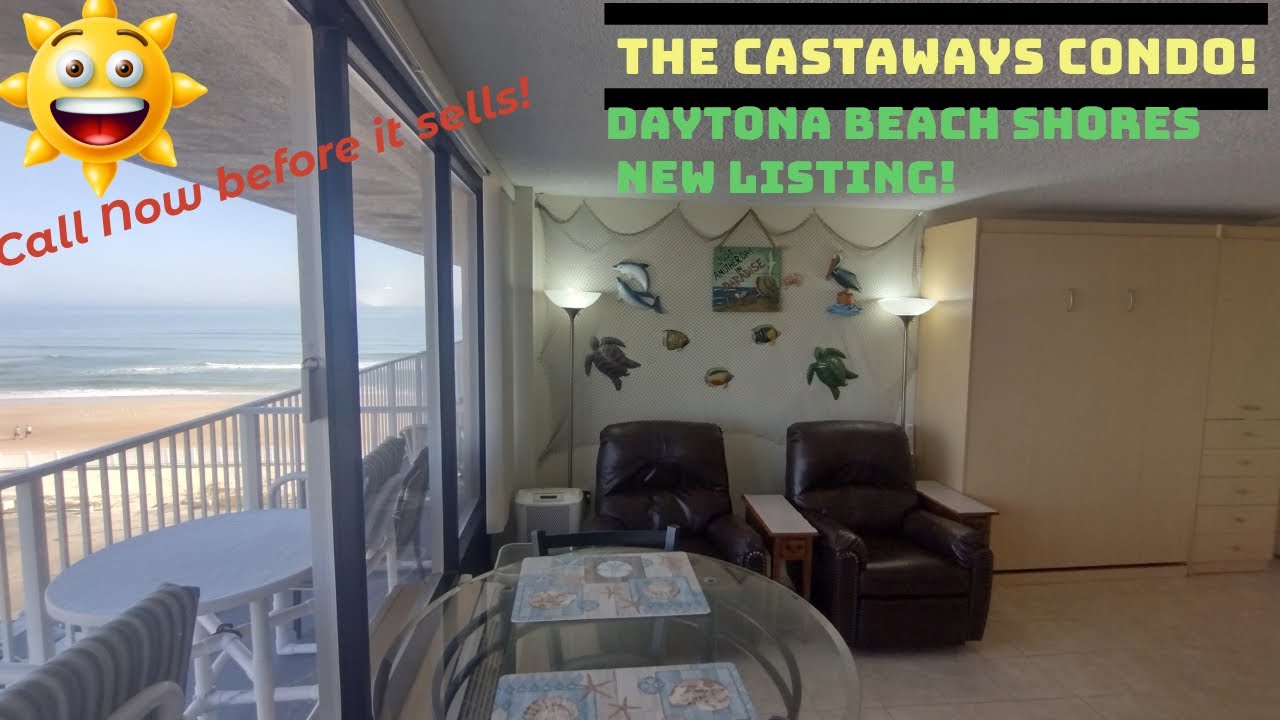 Oceanfront Condotel for Sale in Castaways Resort!  2043 S. Atlantic Ave #512 Daytona Beach, FL 32118