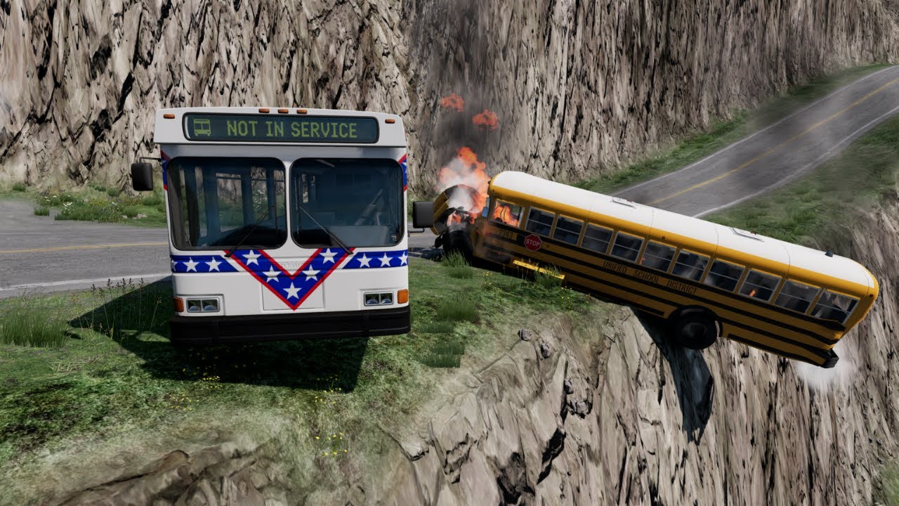 Bus Crash on a Cliffside