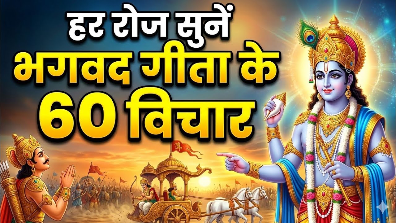 सम्पूर्ण गीता सार 60 उपदेश मे | Geeta Saar | Shree Krishna motivational speech | #krishnamotivation​