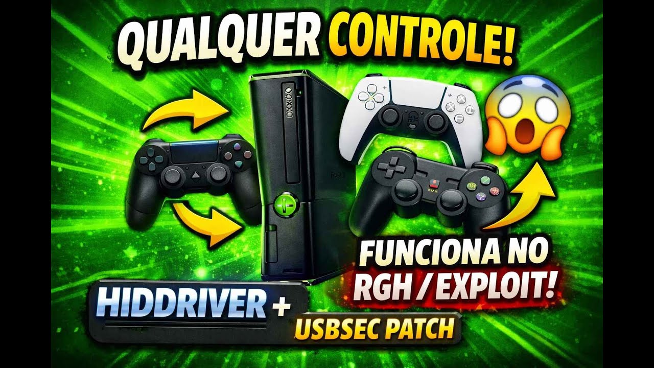 Como Usar Diferentes Controles no Xbox 360 RGH/EXPLOIT (Guia Completo)