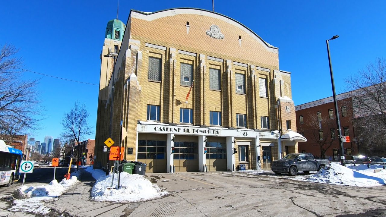 4K Montreal Walk in Saint-Henri Neighborhood (Saint-Jacques and Notre-Dame Street)