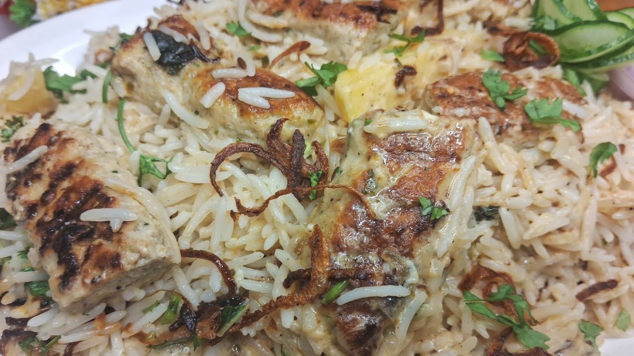 Chicken Malai Seekh Kabab Biryani Recipe|Seekh kabab biryani|eid special |seekh biryani | biryani