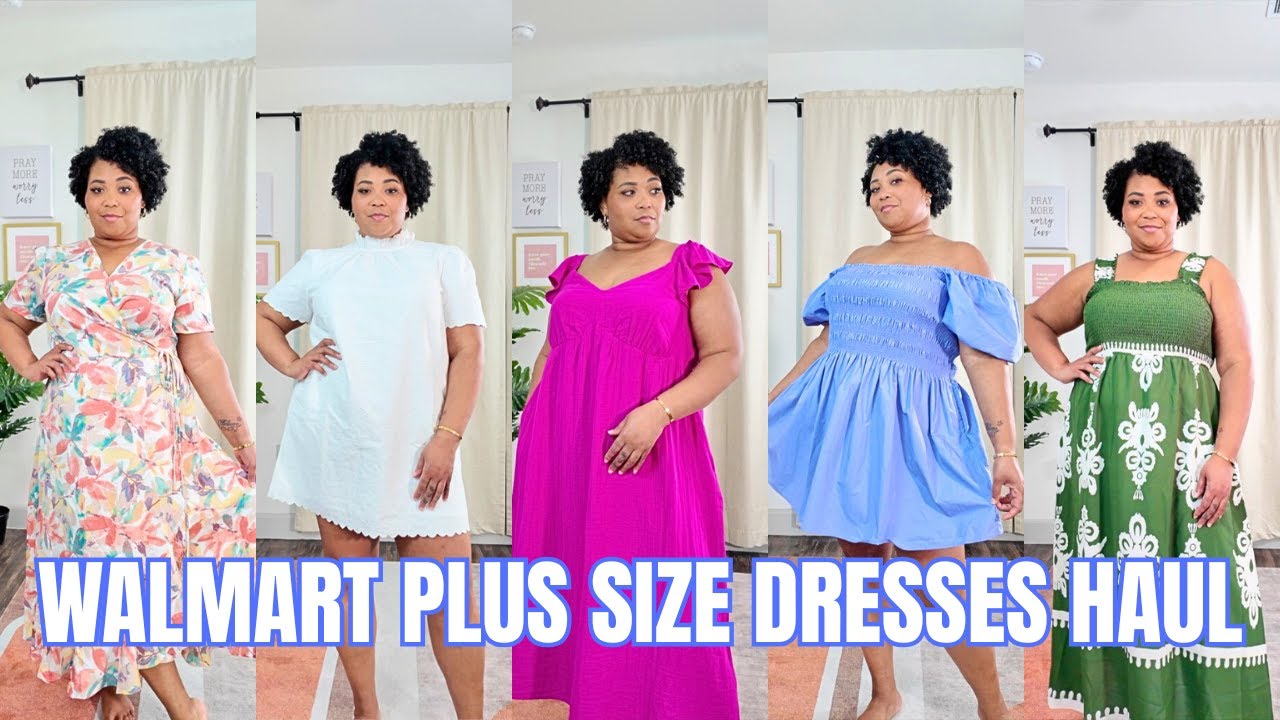WALMART Plus Size Dresses Try-On Haul | From CASUAL to CHIC | Sizes XXL (20) - XXXL (22)