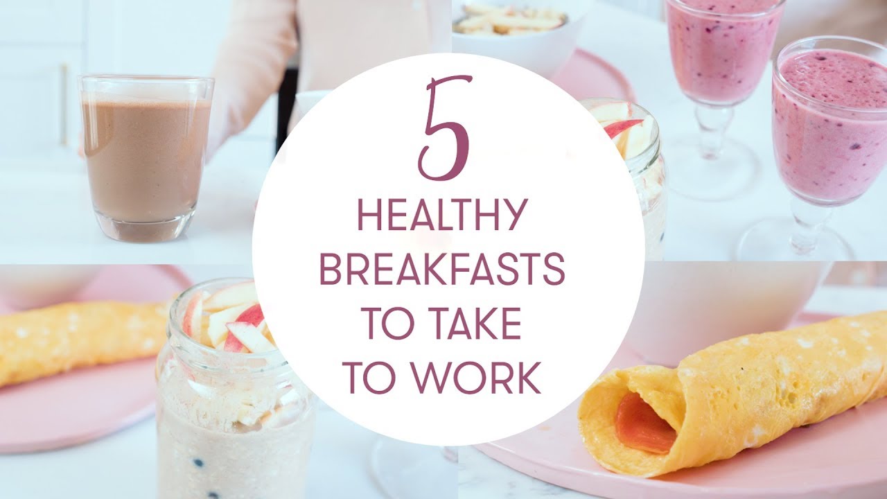5 Quick and Healthy Breakfast Recipes to take to Work |  They take 1 minute | Madeleine Shaw