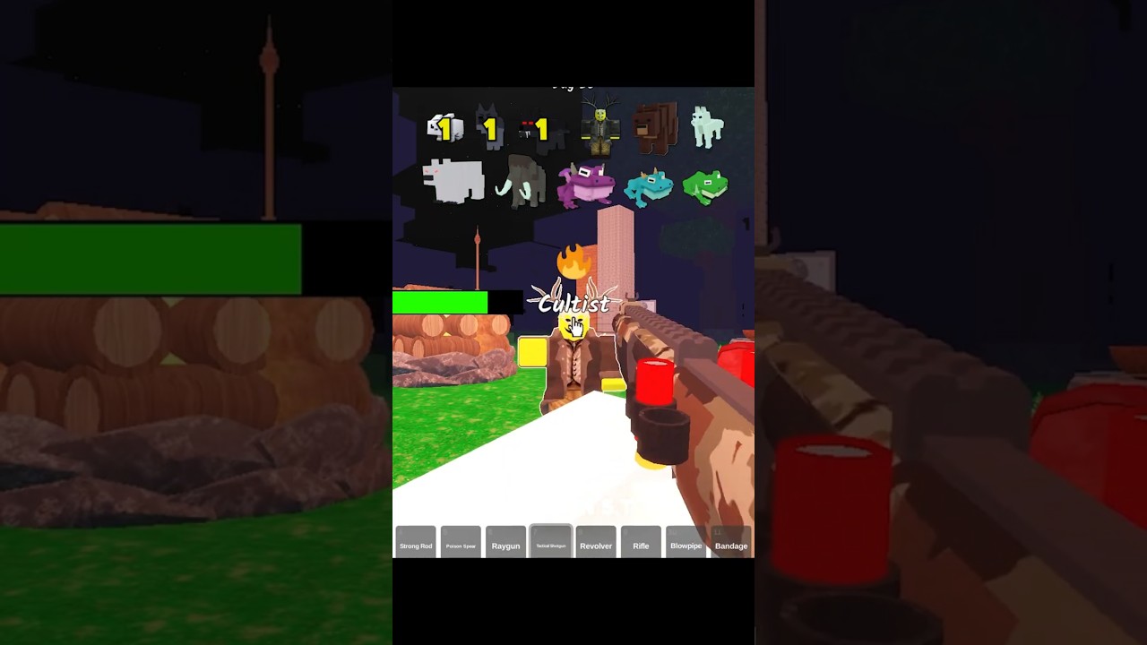 Tactical Shotgun VS All Entities on 99 Nights in the Forest (Updated) 💀🔫