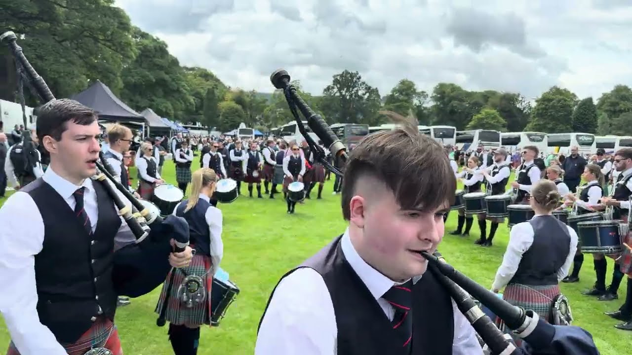 Shotts & Dykehead Caledonia Pipe Band Drum Corps Full Medley @ Scottish Championships 2025