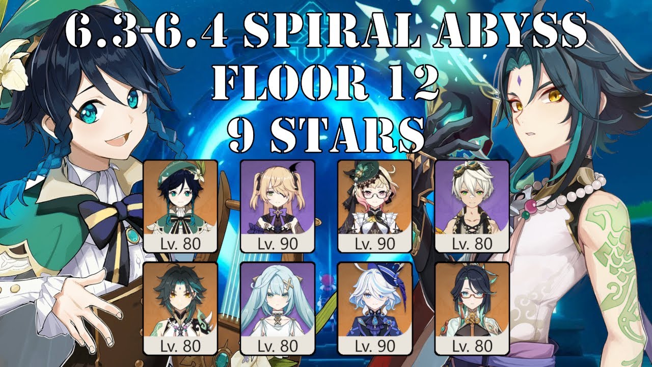 Venti DPS & Xiao Hypercarry | 6.1/6.2 Spiral Abyss - Floor 12 (9 stars)