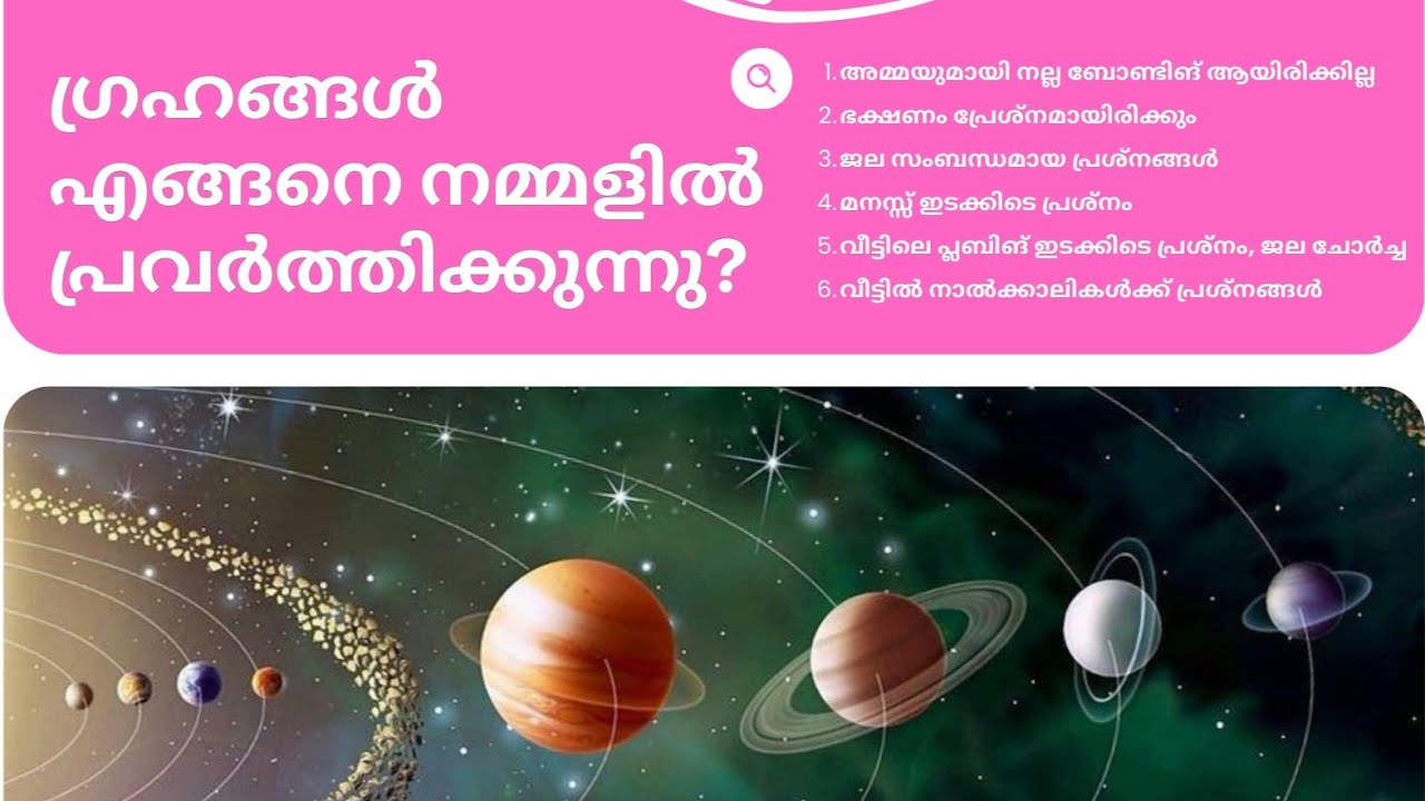 ഗ്രഹങ്ങൾ  മനുഷ്യരിൽ ഏൽപ്പിക്കുന്ന സ്വാധീനം 🧭