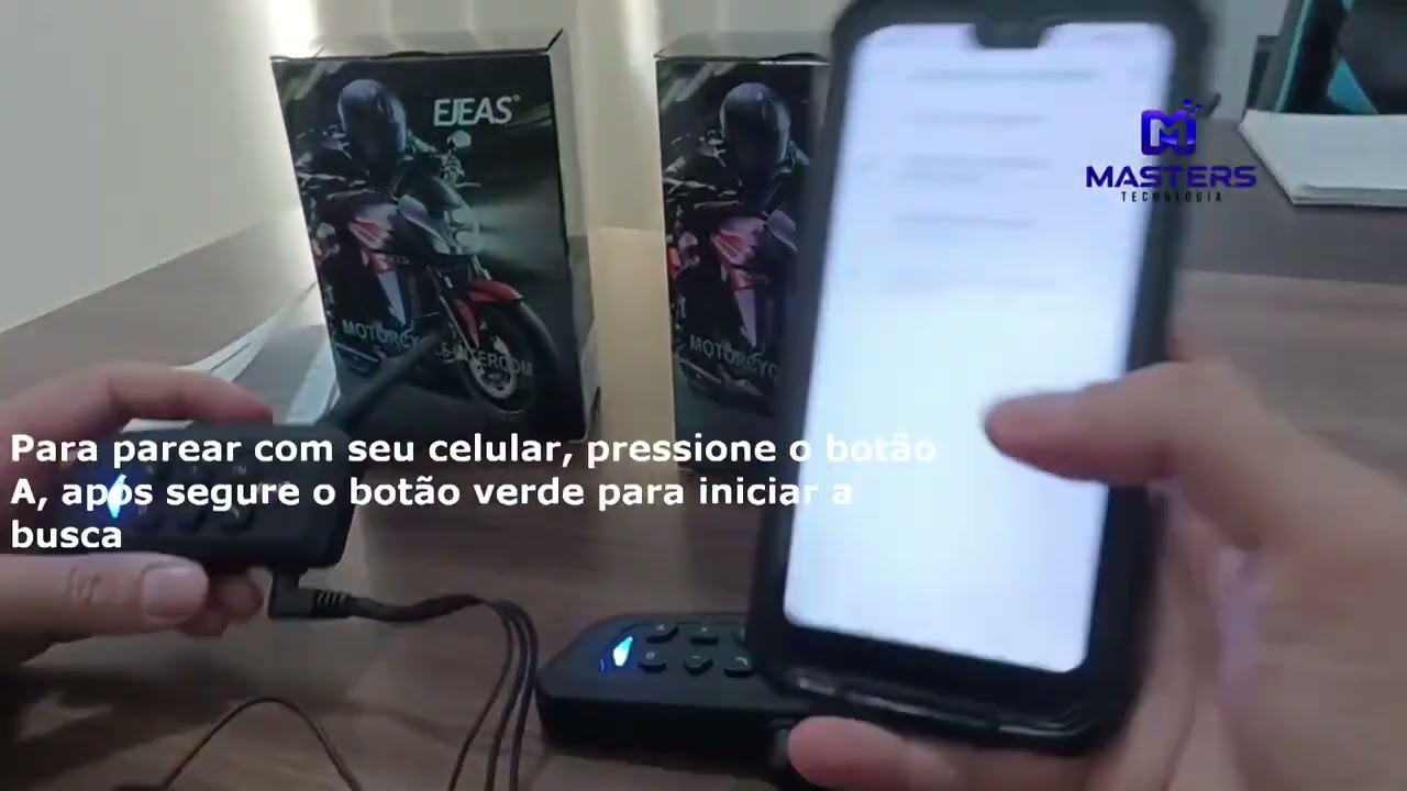 Intercomunicador V4 Plus, teste de comunicação e Música