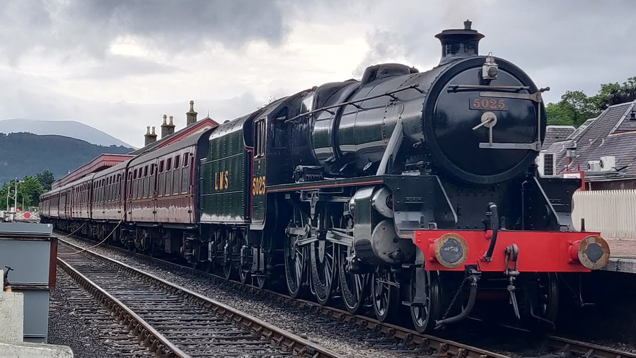 Black 5 Steam Locomotive 5025 back in use on the Strathspey Railway