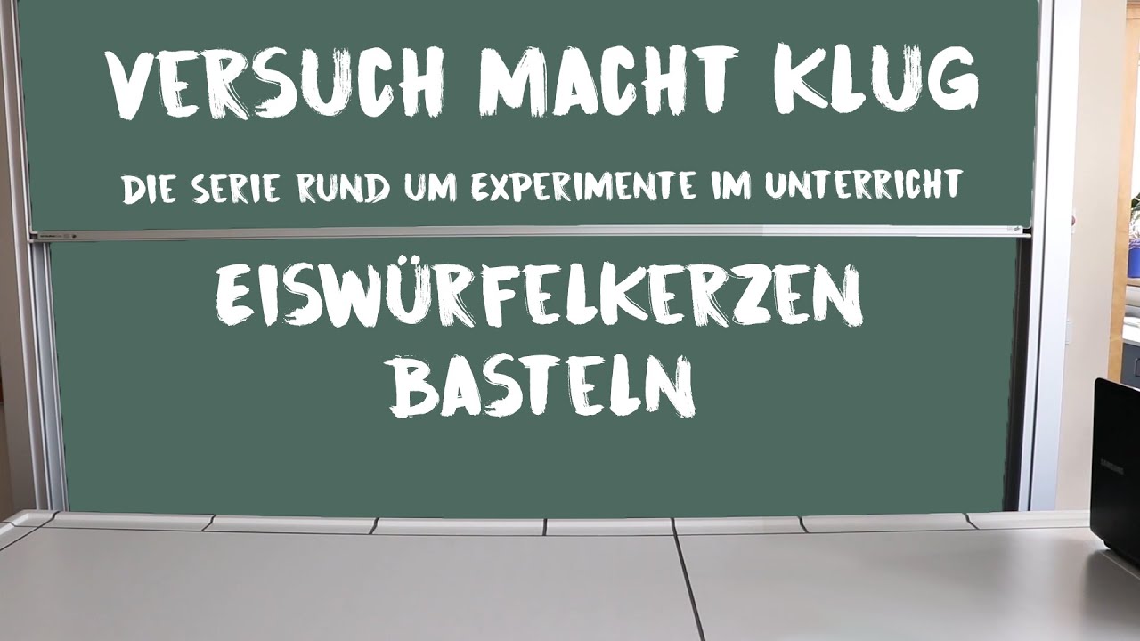 Versuch macht klug - Eiswürfelkerzen basteln