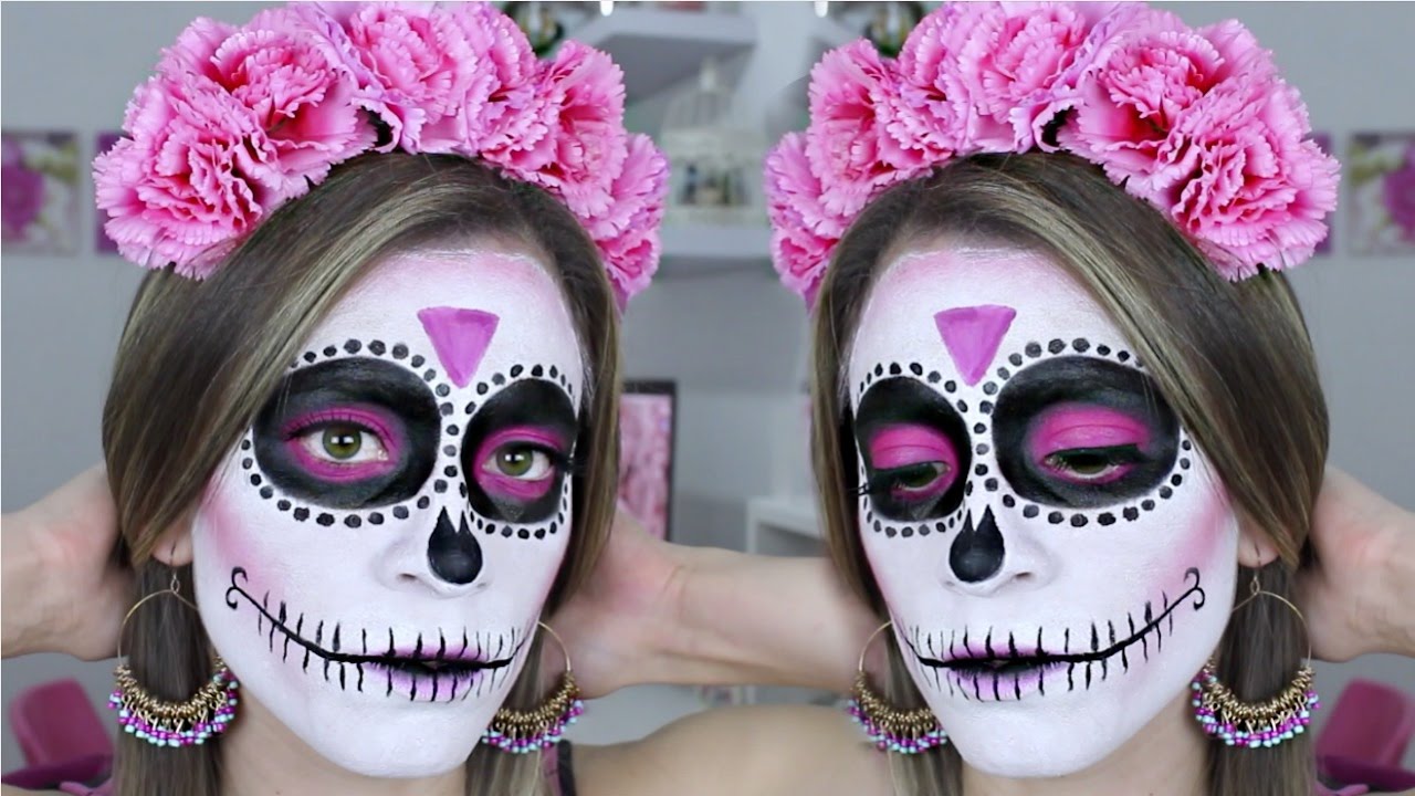 Maquillaje de Catrina Fácil para Principiantes | HALLOWEEN MAKEUP | NatyGloss