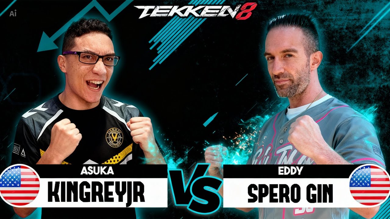 KINGREYJR (Asuka) vs SPERO GIN (Eddy) ➤ Tekken 8 Pro Match - Combos - Gameplay - Rank