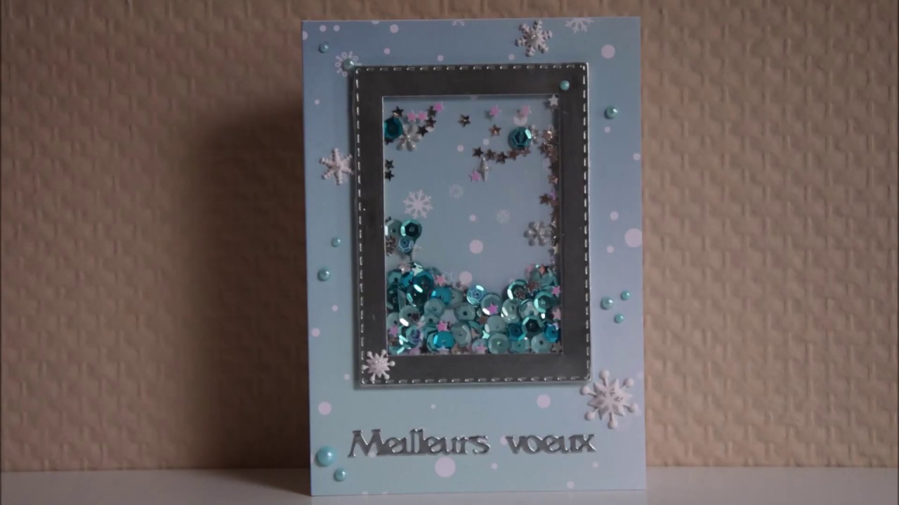 [TUTO CARTERIE #5] Carte de vœux façon shaker card