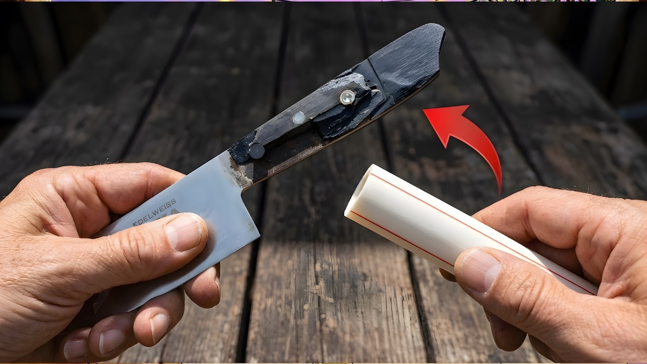 Few People Know This SECRET Way to Attach a Knife Blade! 🔪😱