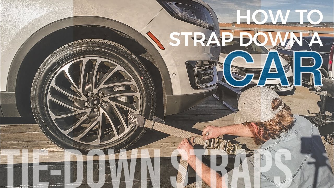 How to Tie-down a car to a trailer - Lasso Straps