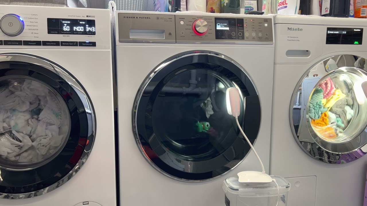 Miele W1 Vs Fisher&Paykel AI Vs Siemens 4D - Programme for Cotton Eco