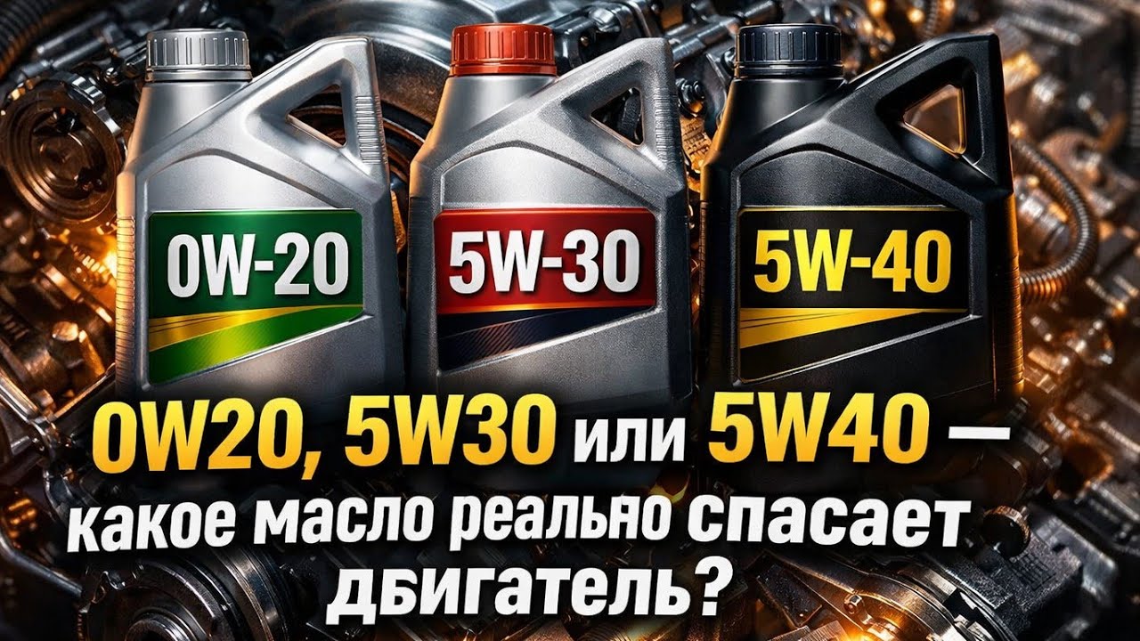 0W20, 5W30 или 5W40 — какое масло реально спасает двигатель?
