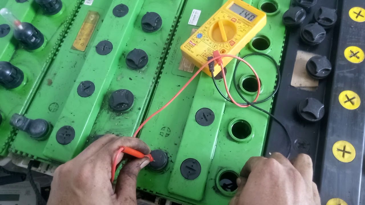 How to check lead acid battery dead cell with simple voltmeter and creat battety bank by JCSSUPER
