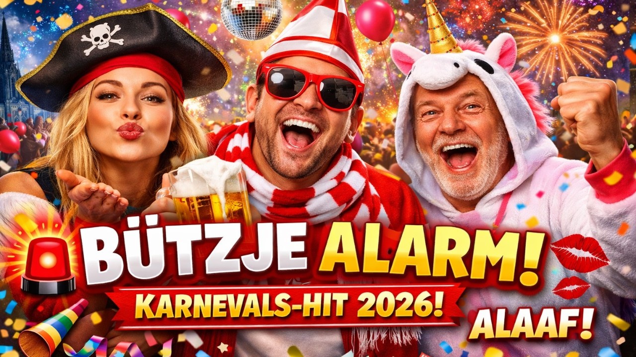 BÜTZJE ALARM 🚨💋 Der ultimative Karnevalssong 2026 | Kölsche Party Eskalation alaaf!