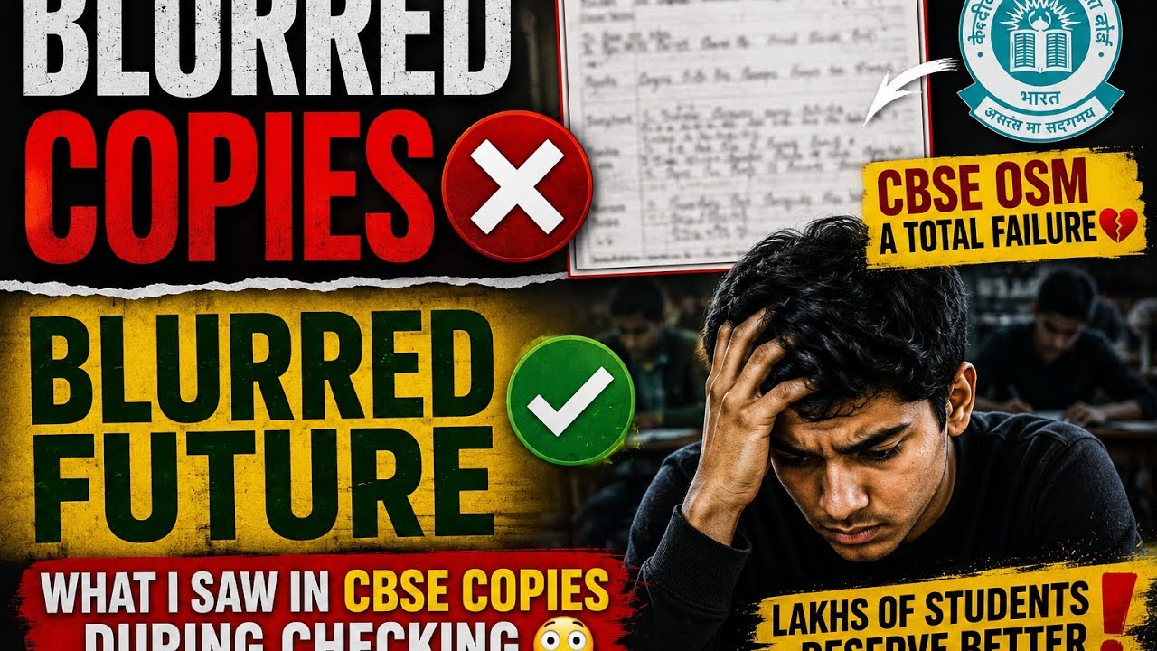  Blurred Copies, Blurred Future 😞 | Is CBSE OSM a Total Failure? | Shocking Copy Checking Reality 🚨