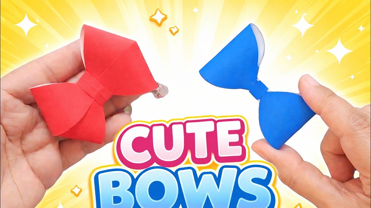 How to make paper bow tie | Easy DIY Paper Craft | Easy Bow tie 