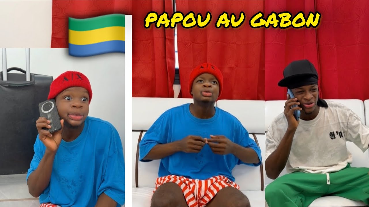 LES AVENTURES DE PAPOU ET MANIOK AU GABON 🚨🇬🇦🇬🇦🇬🇦🇬🇦🇬🇦🇬🇦🇬🇦 😱‼️episode 1: l’arrivé de papou au Gabon💔🤣