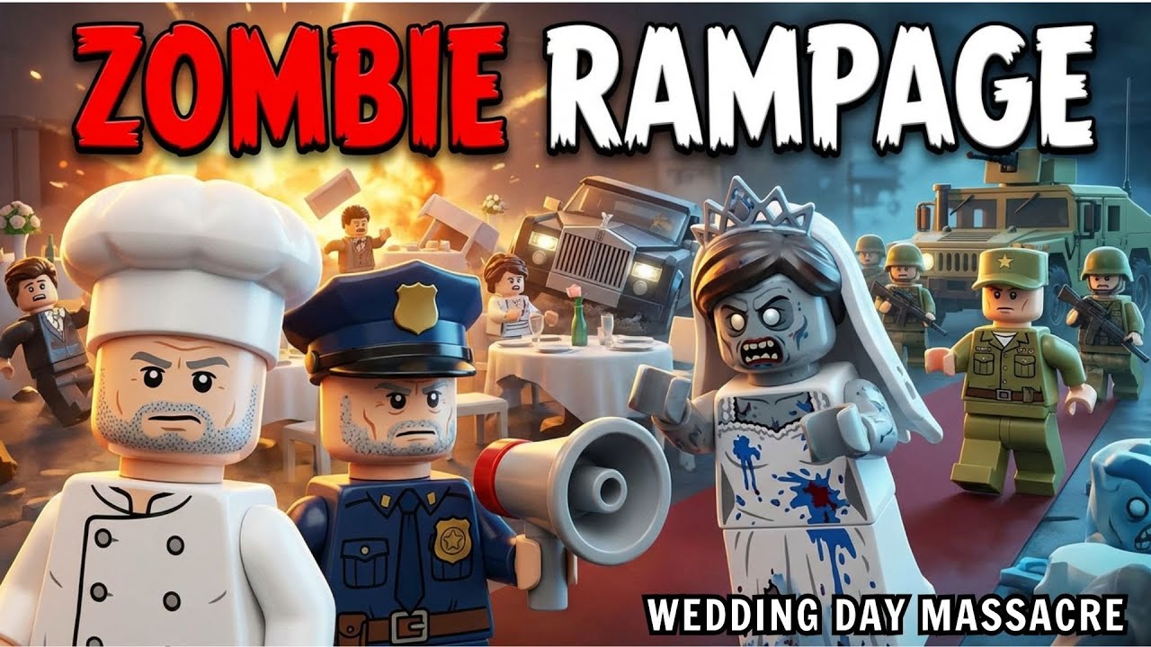 Zombie Apocalypse: Wedding Day Massacre | LEGO Zombie Animation | Episode 13