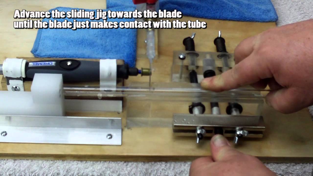 Example Jig to Safely Cut Mayhems Borosilicate Glass Tube