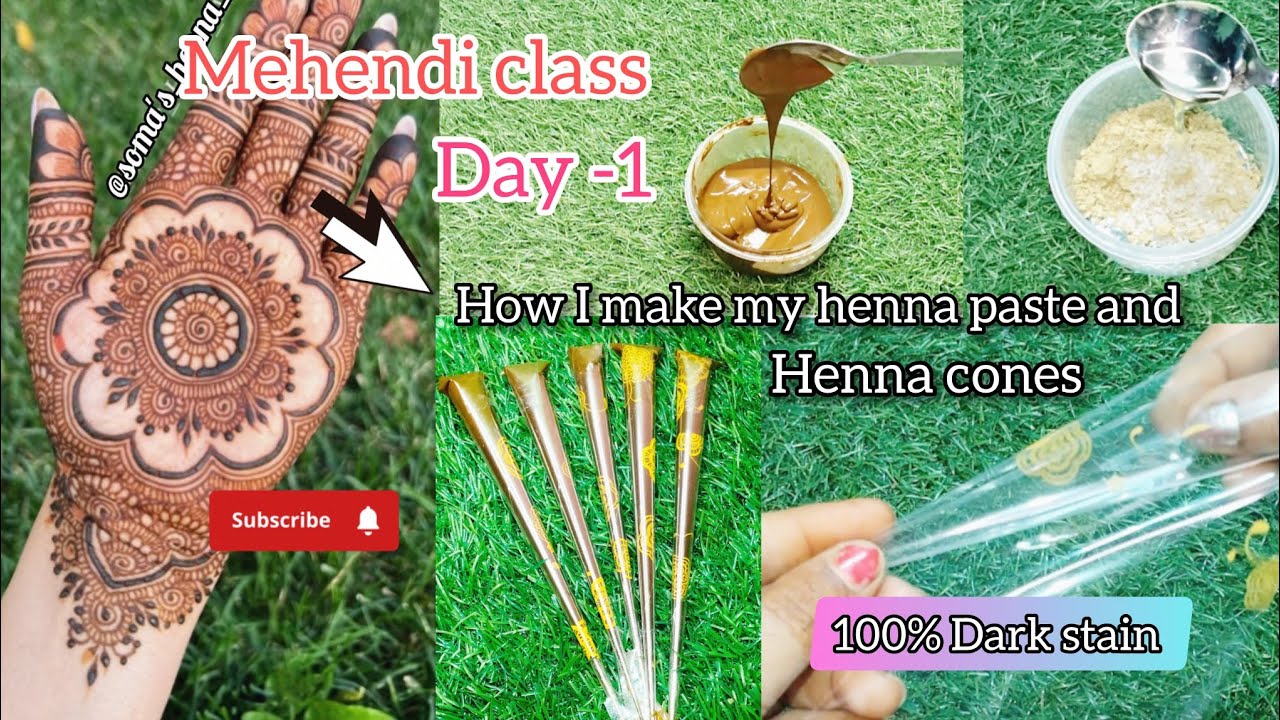 Mehndi class day 1 for beginners| product knowledge and cone making #mehndi #viralvideo #hennadesign