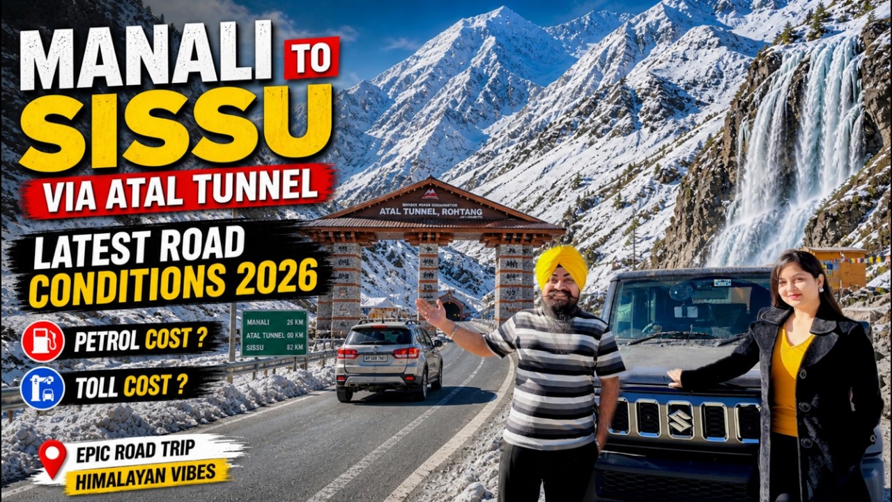 Manali to Sissu by road 2026 #manali to Sissu budget trip #sissu by car Latest Vlog 2026