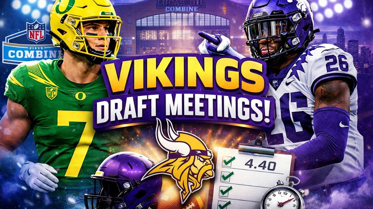 VIKINGS SHOCKER at the 2026 NFL Combine?! 😱🔥 Every Draft Meeting Revealed 🏈💜 | Minnesota Vikings