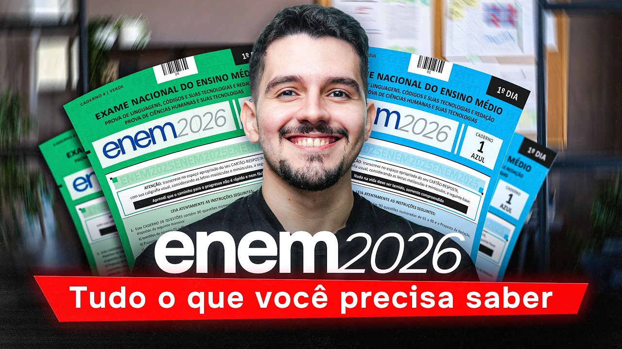COMO ESTUDAR para o ENEM 2026 (do b&aacute;sico ao avan&ccedil;ado)