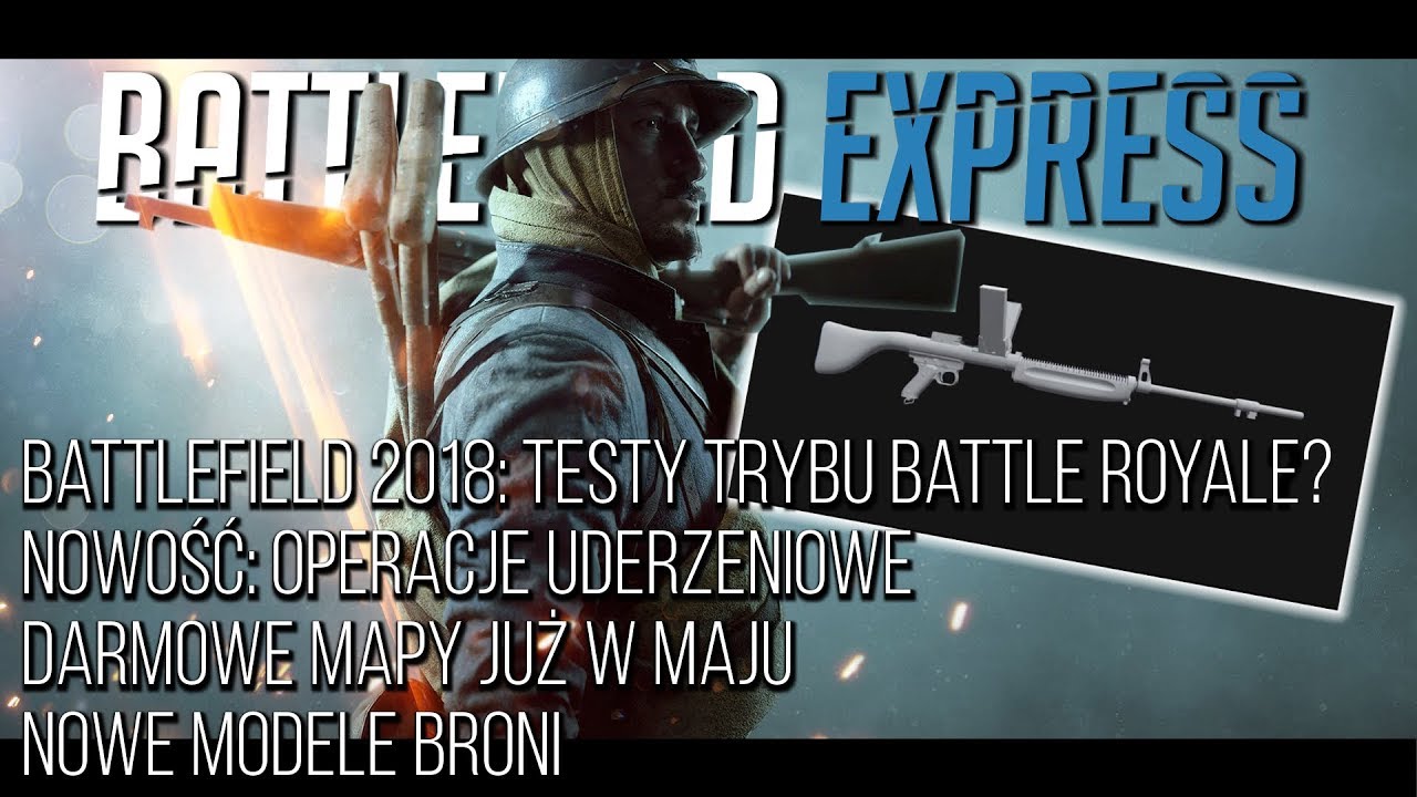 BATTLEFIELD 2018: TESTY BATTLE ROYALE?, NOWA BROŃ, DARMOWE MAPY - BATTLEFIELD EXPRESS