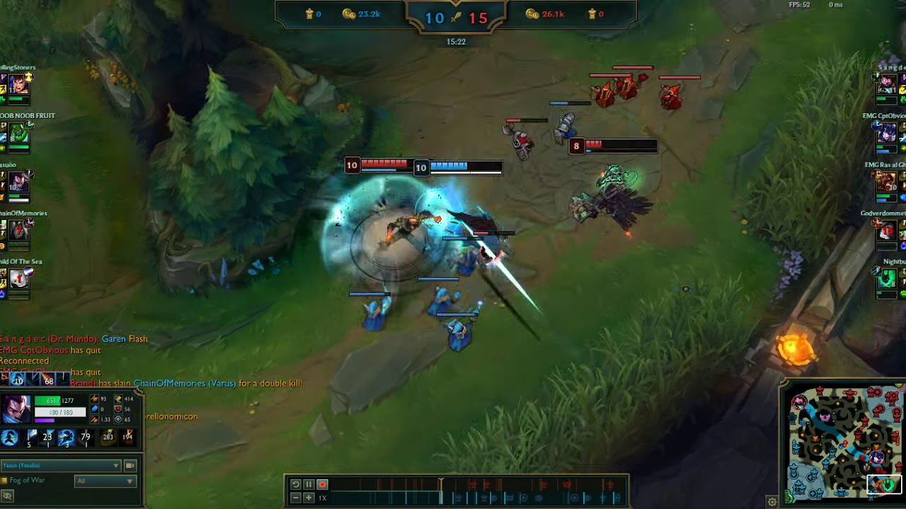 3 VS 1 Yasuo Gold Ranked outplay