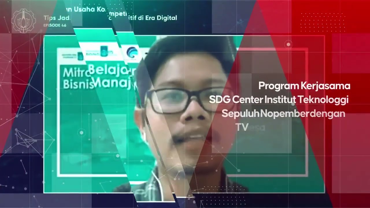 Bincang Bareng SDG Center ITS  di @mytvdesa tiap hari Rabu, Pukul 18:30 -  20 00 WIB