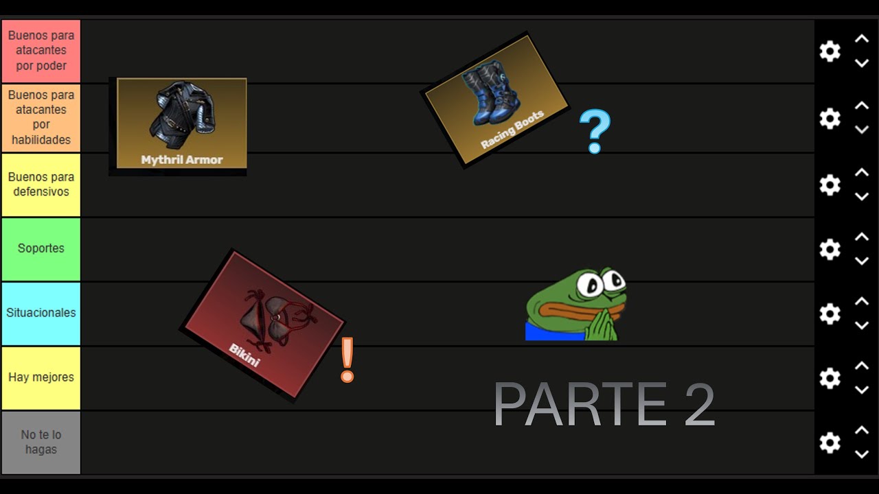 Hago la Tierlist de objetos de transición Parte 2 || Eternal Return