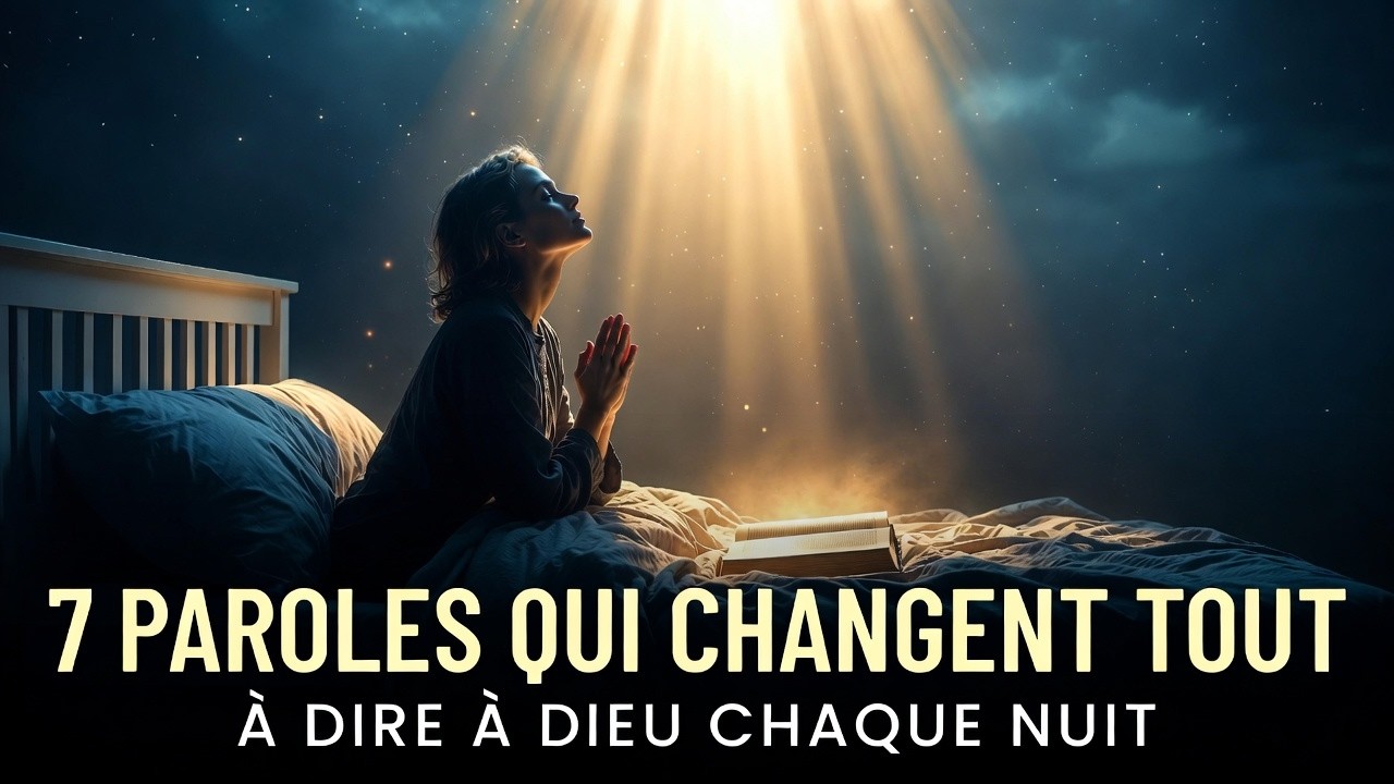 Dis ces 7 paroles à DIEU chaque nuit - Et regarde ta vie changer | Prière du soir