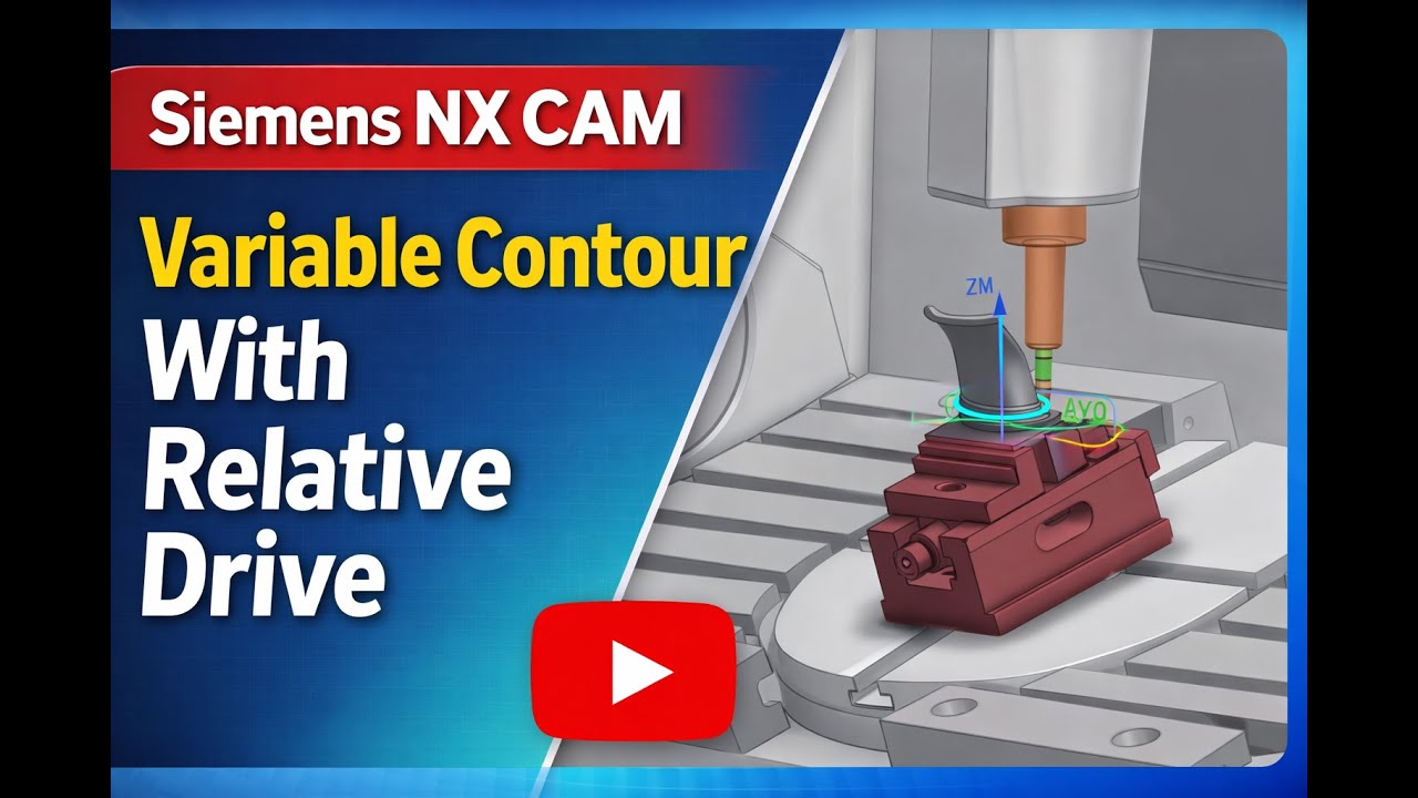 Don’t Miss This! NX CAM Variable Contour – Relative to Vector 🔥 | Session 32 #nxcam