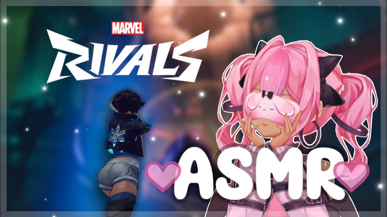 Marvel Rivals ASMR 💗 Whispering, Gum Chewing and Keyboard Sounds┊Playing Competitive