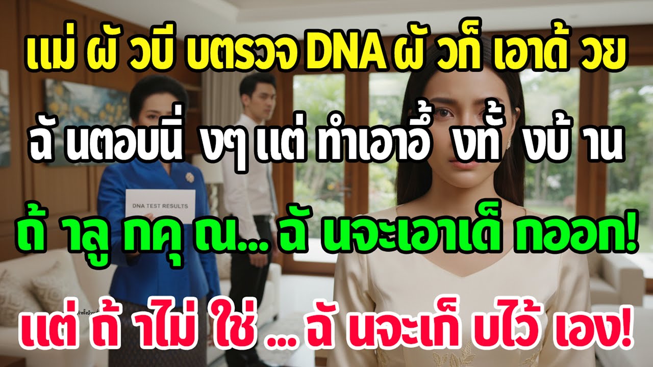 ผัวเข้าข้างแม่บังคับตรวจ DNA ฉันพูดนิ่งๆ 