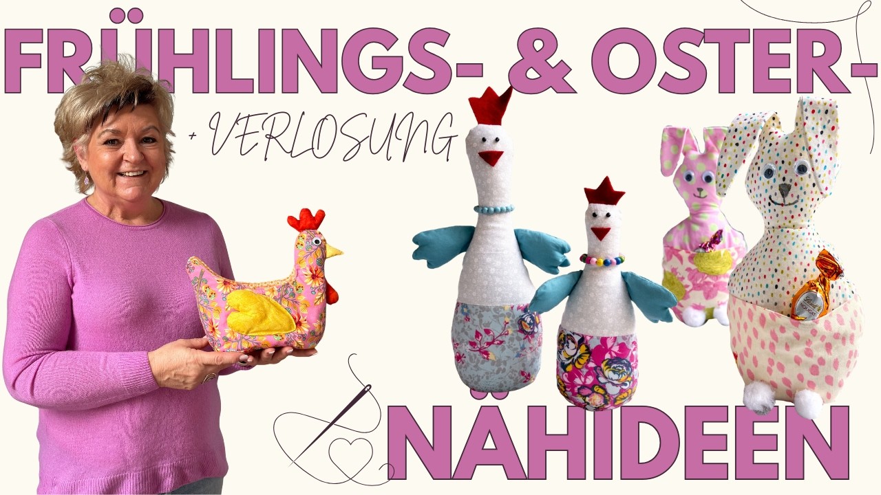 Nähen für Frühling & Ostern 🌷 | Schnelle DIY Geschenk- und Dekoideen