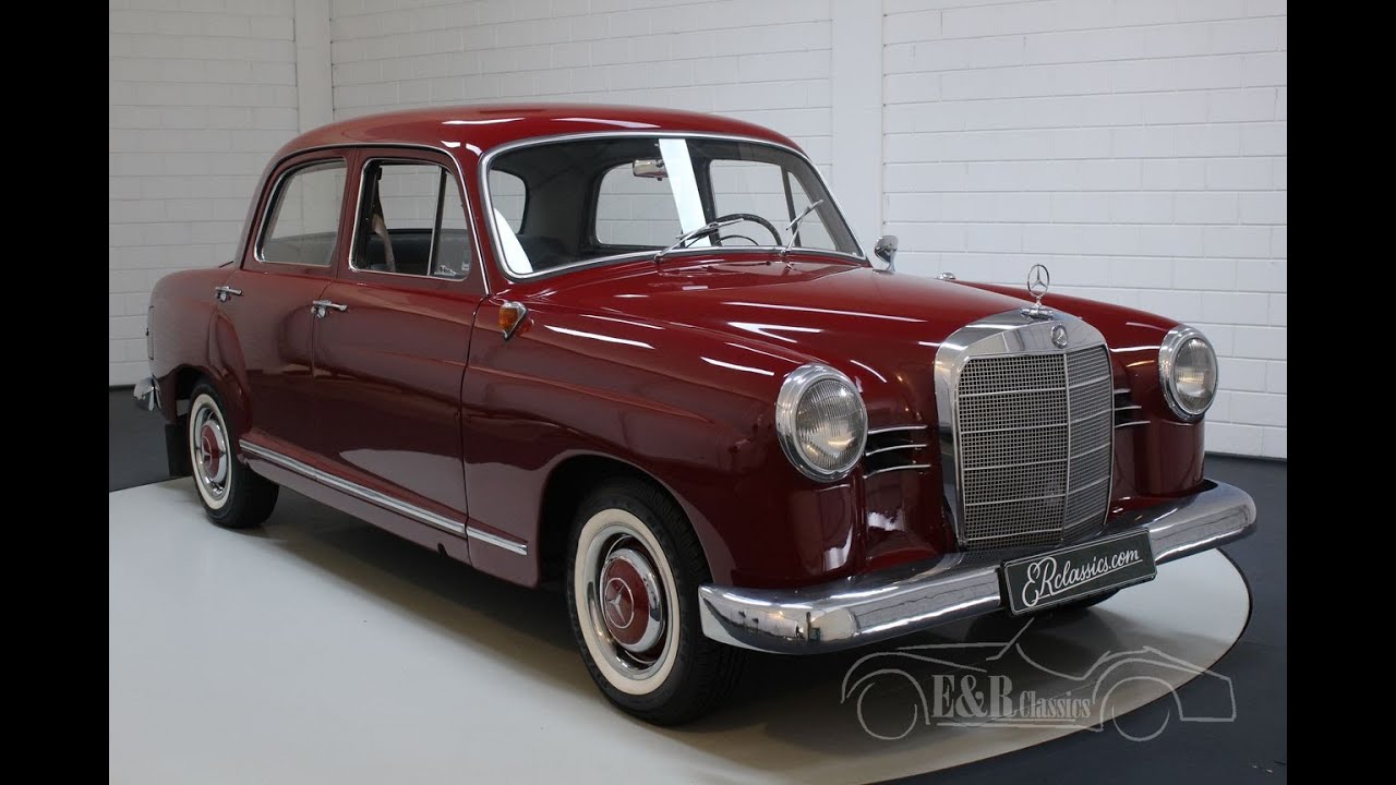 Mercedes-Benz 180 Ponton good condition 1961-VIDEO- www.ERclassics.com