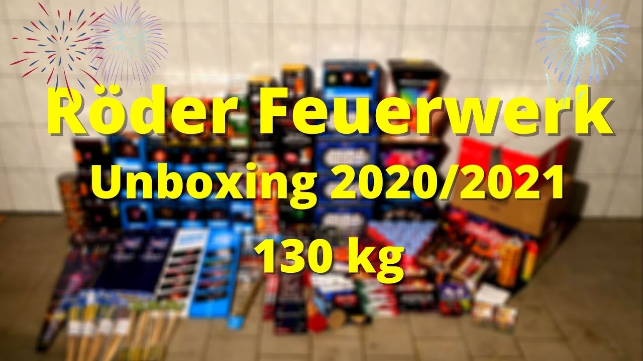 Röder Feuerwerk Unboxing 2020 | 130kg | 9 Pakete