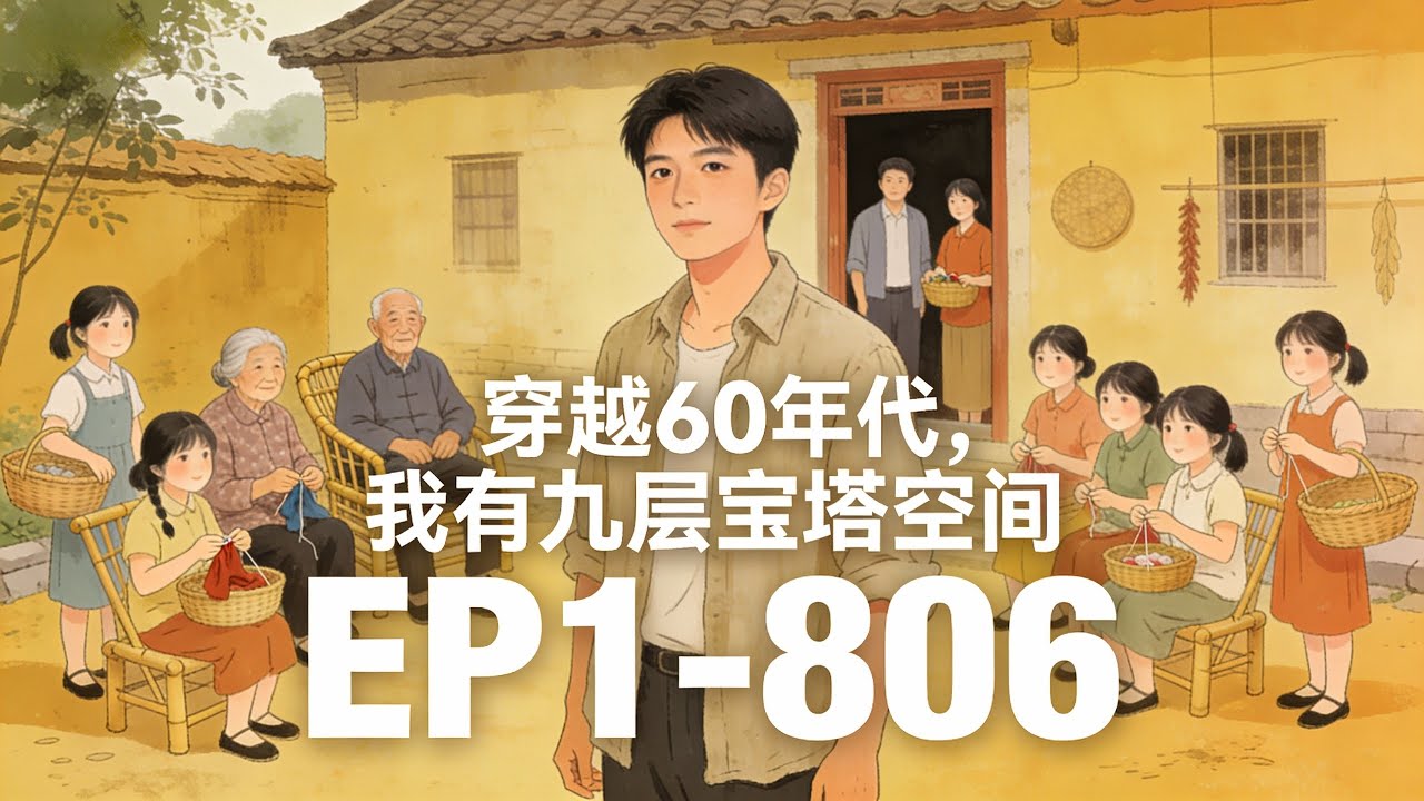 【💥原创EP1-806💥】《穿越60年代，我有九层宝塔空间》穿越到60年代，本是孤儿的张小龙，上有爷爷奶奶，父母健全，还有九个姐姐。#小说推文#有声小说#小說#故事#漫画