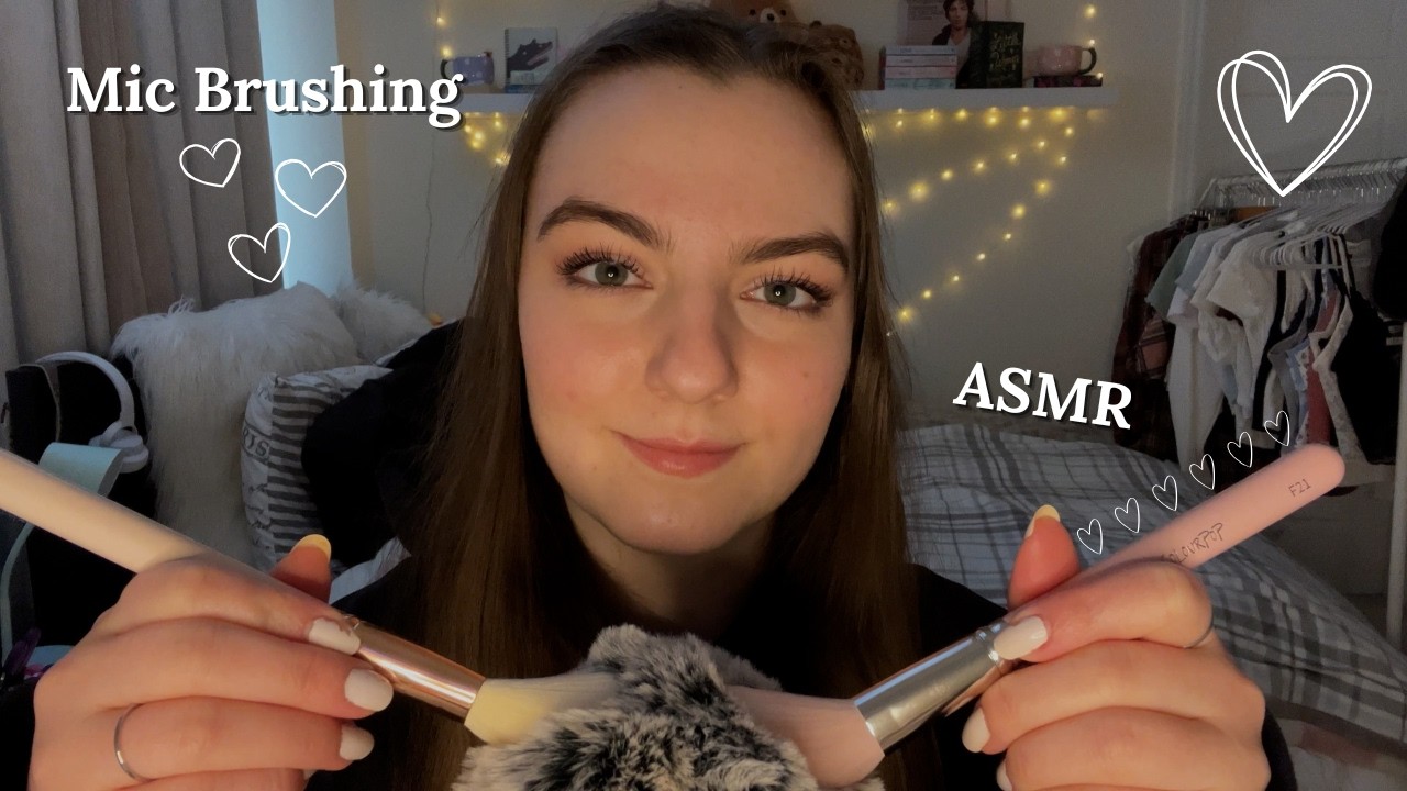 ASMR | My first video! (whisper ramble, mic brushing)